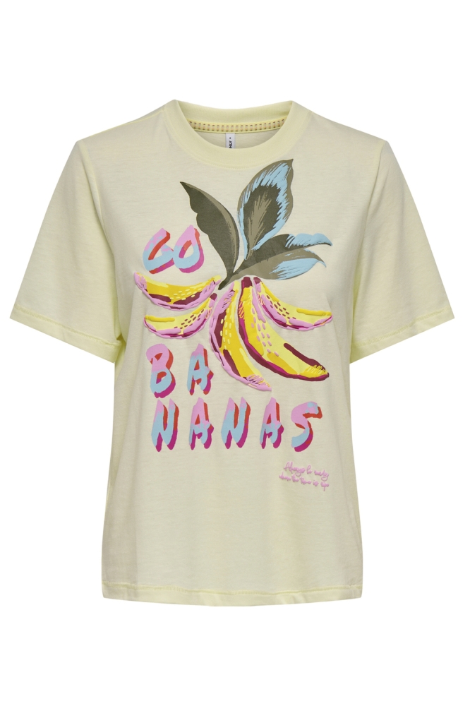 ONLBLINIS LIFE S/S FRUIT TOP BOX JR 15320615 LEMON ICING/CUBA BANANAS